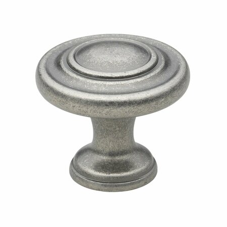 GLIDERITE HARDWARE 1-1/4 in. Weathered Nickel Rippled Cabinet Knob, 5PK 5415-WN-5